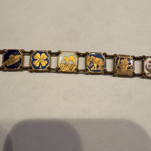 BUNDLE of 7 - 1930s Paris France Landmarks Souvenir Bracelets - Picture 11 of 13
